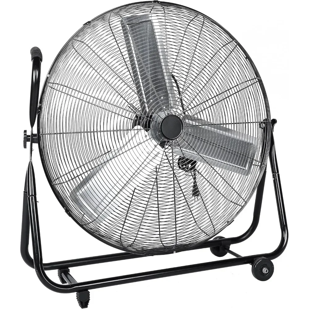 Dynamic 30-Inch Floor Fan with Roll Booster - Industrial-Grade Airflow, 360 Degree Adjustable Tilt, and Portable Design