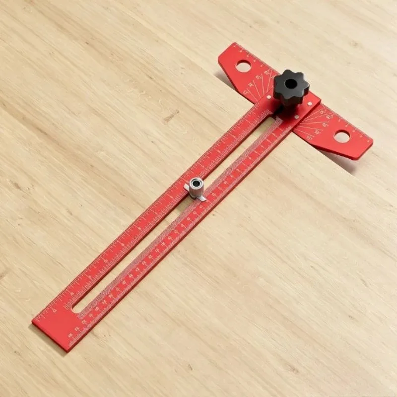 Movable Angle Square Woodworking Portable T-shaped Ruler Multifunctional Protractor Durable Aluminum Combination Square Ruler