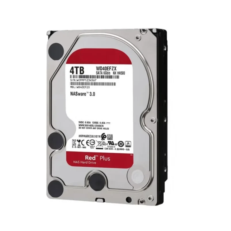 Imagem -03 - Disco Rígido Interno Red Plus Nas 1- 4tb vv d 5400 Rpm Sata Gbps Cmr Cache de 128 mb 3.5 Wd40efzx Novo