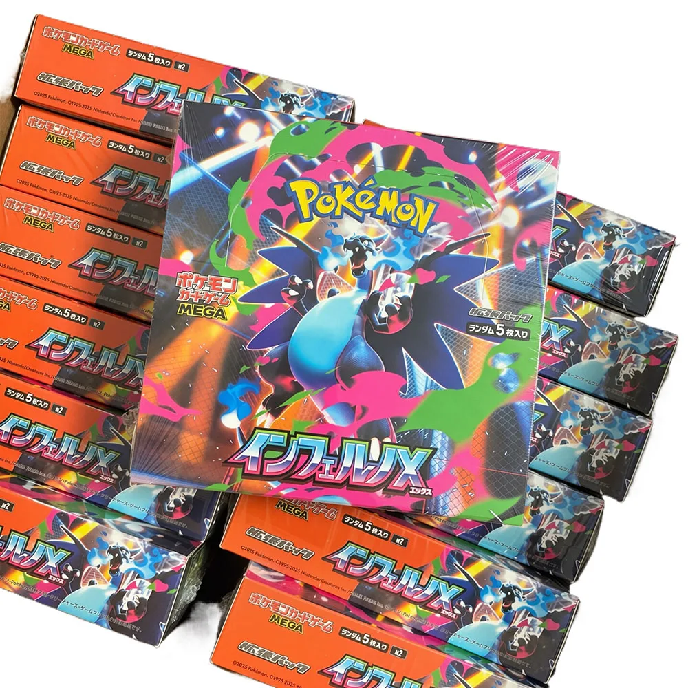 Auf Lager Pokemon Kartenspiel Japanische M2 Mega Inferno X Booster Box Mega Charizard X Fabrikversiegelt PTCG Sammelkarten Spielzeug