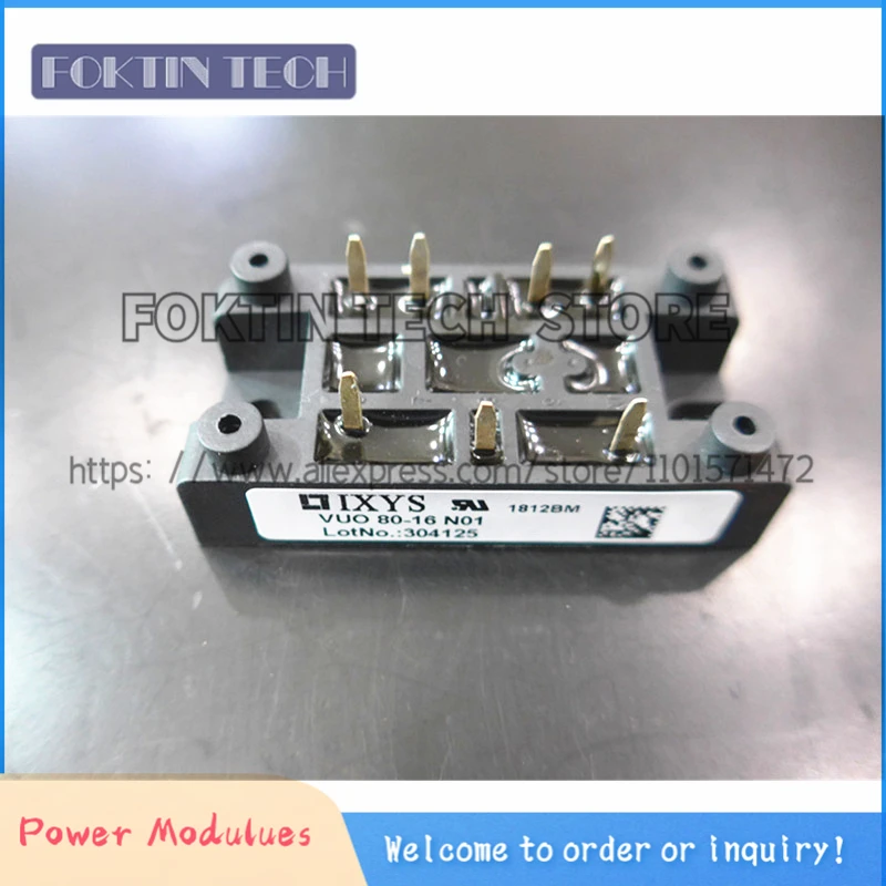 

VUO80-16NO1 MODULE VUO80-16 NO1 BRIDGE RECT 3P 1.6KV 82A V1-A Three Phase Rectifier Bridge VUO80-16N01 VU080-16NO1 VU080-16N01