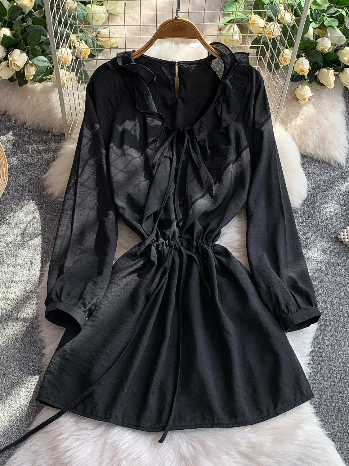 

Сексуальная V-Ne Long Sve Dstring талии для похудения Color ort Dr Женская летняя юбка трапециевидной формы с высокой талией