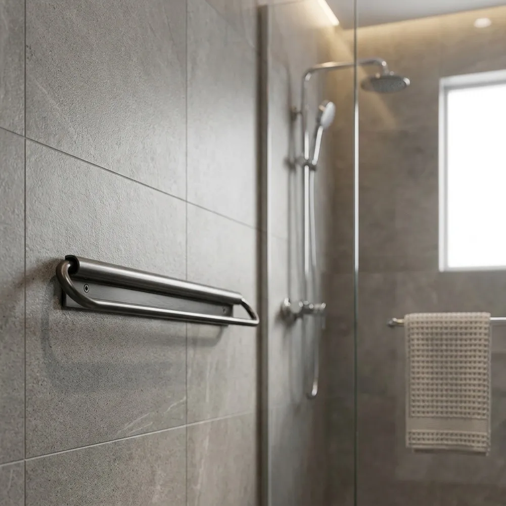 Aluminum Wall Mounted Towel Rack with Precision Fold Angle for Effortless Transition Between Use and For storage