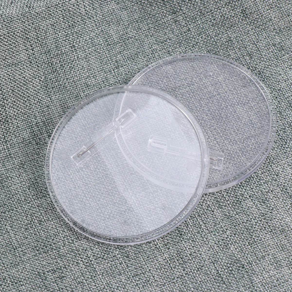 

30Pcs Badge Brooch Accessories Transparent Acrylic Round 60Mm DIY Decorative Pin for Women Girls Fashion Jewelry Gift