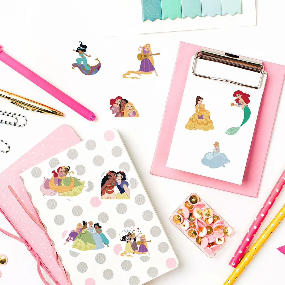 500 STKS Disney Prinses Alien Roll Sticker Cartoon Waterdichte Decoraties DIY Cafe Telefoon Notebooks Motorfiets Graffiti Stickers ﻿