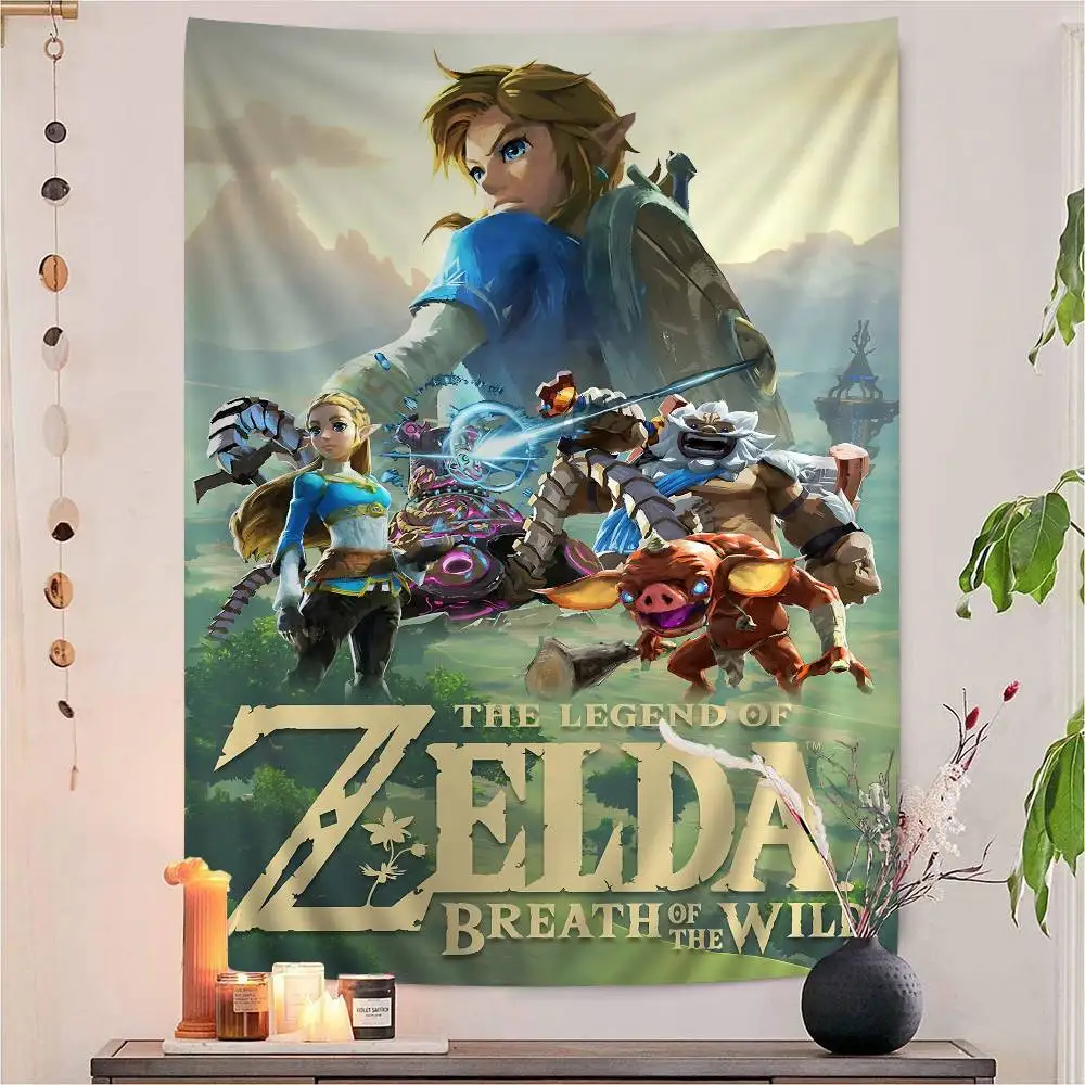 2023 Legend Video Game Zeldas Cartoon Tapestry Wall Hanging Decoration Household Home Decor