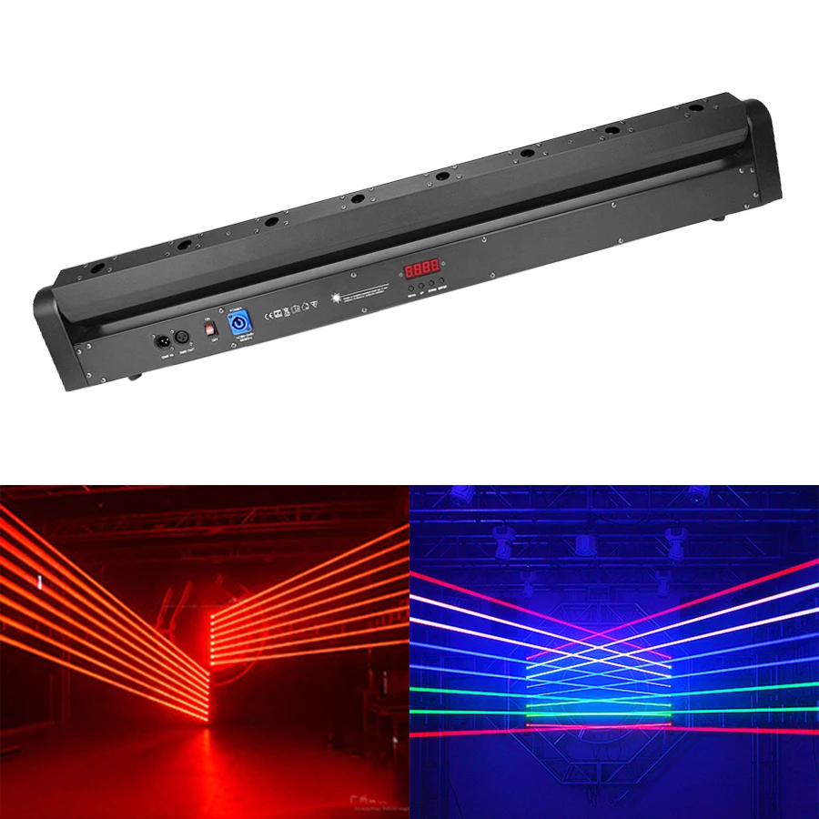 luz laser com cabeca movel de olhos rgb cor completa dmx512 feixe de controle barra de luz dj palco projetor discoteca festa casamento iluminacao 01