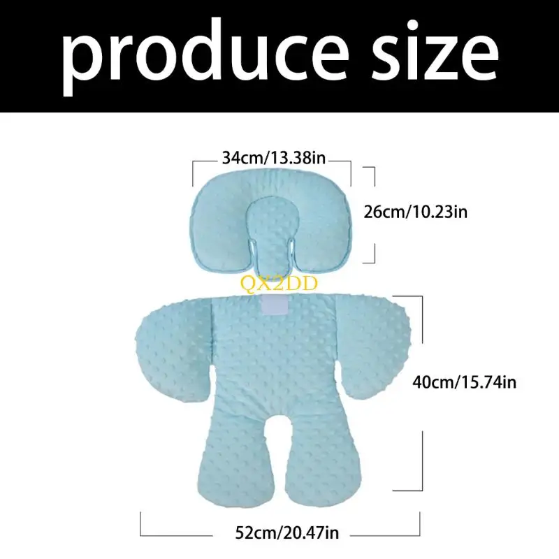 QX2D 컬러 일치 베이비 카시트 쿠션 삽입 신생아를위한 유모차 및 경비 좌석의 편안함과 안전을 보장합니다.