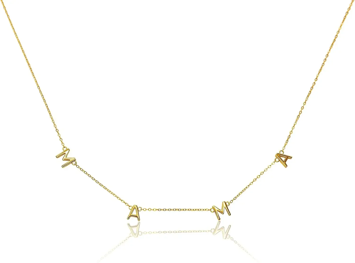 

Ожерелье Benevolence LA Mama, модные украшения с золотым покрытием | Подарки для новой мамы | Золотое ожерелье для мамы | Подарки на день рождения | Путешествие Acce