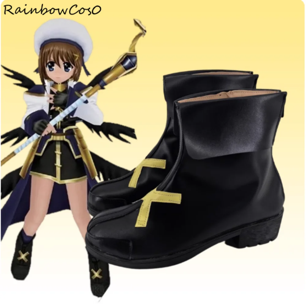 Yagami Hayate Magical Girl Lyrical Nanoha Cosplay Schuhe Stiefel Spiel Anime Party Halloween RainbowCos0 W5077