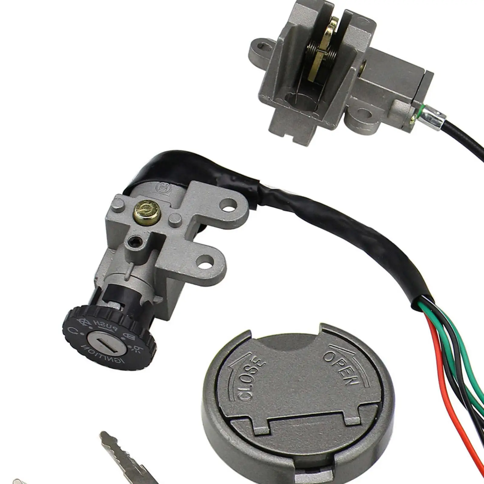 Llave de interruptor de encendido de motocicleta, llave de bloqueo de tanque de combustible, accesorios de repuesto para Scooter GY6, 1 Juego