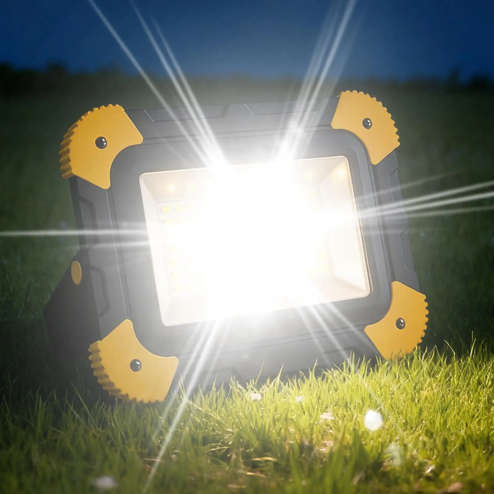 ไฟสปอร์ตไลท์ LED กันน้ำแบบมือถือ สำหรับตั้งแคมป์ งานก่อสร้าง อู่ซ่อมรถ โรงงาน ซ่อมแซมบ้าน ช่วยเหลือฉุกเฉิน