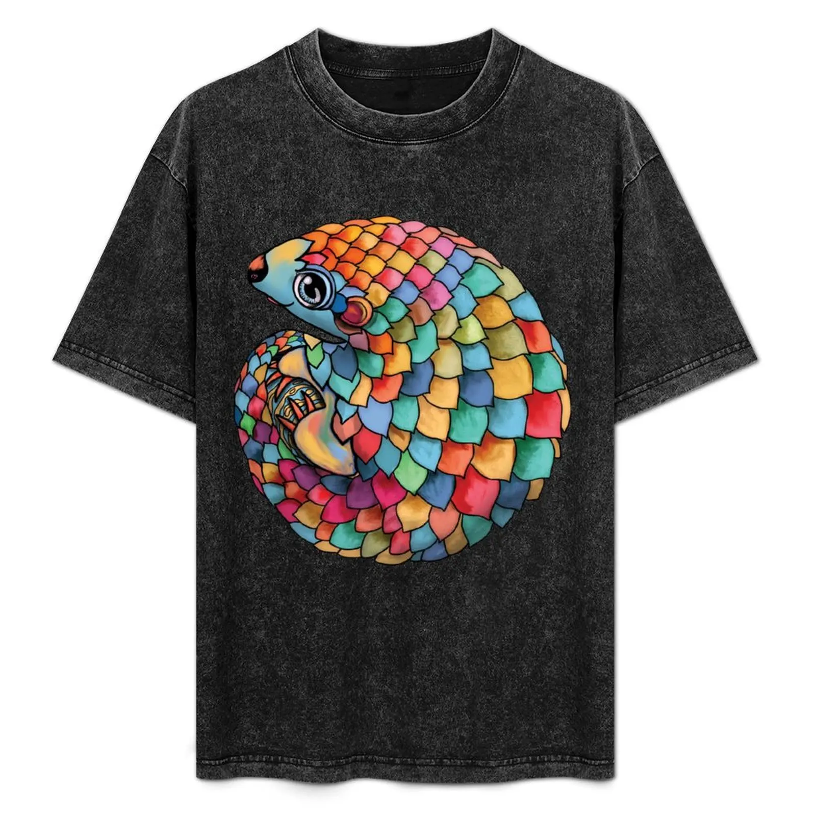 

Rainbow Pangolin T-Shirt Sun Protective Outdoor Tee Top