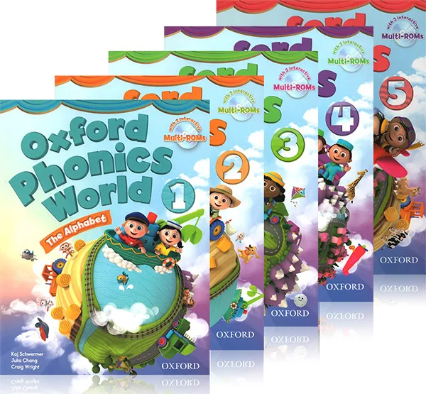 英語 教材  洋書 CD付き Oxford Phonics World 1-5 5 Books Oxford Phonics World Original English Reading Children's
