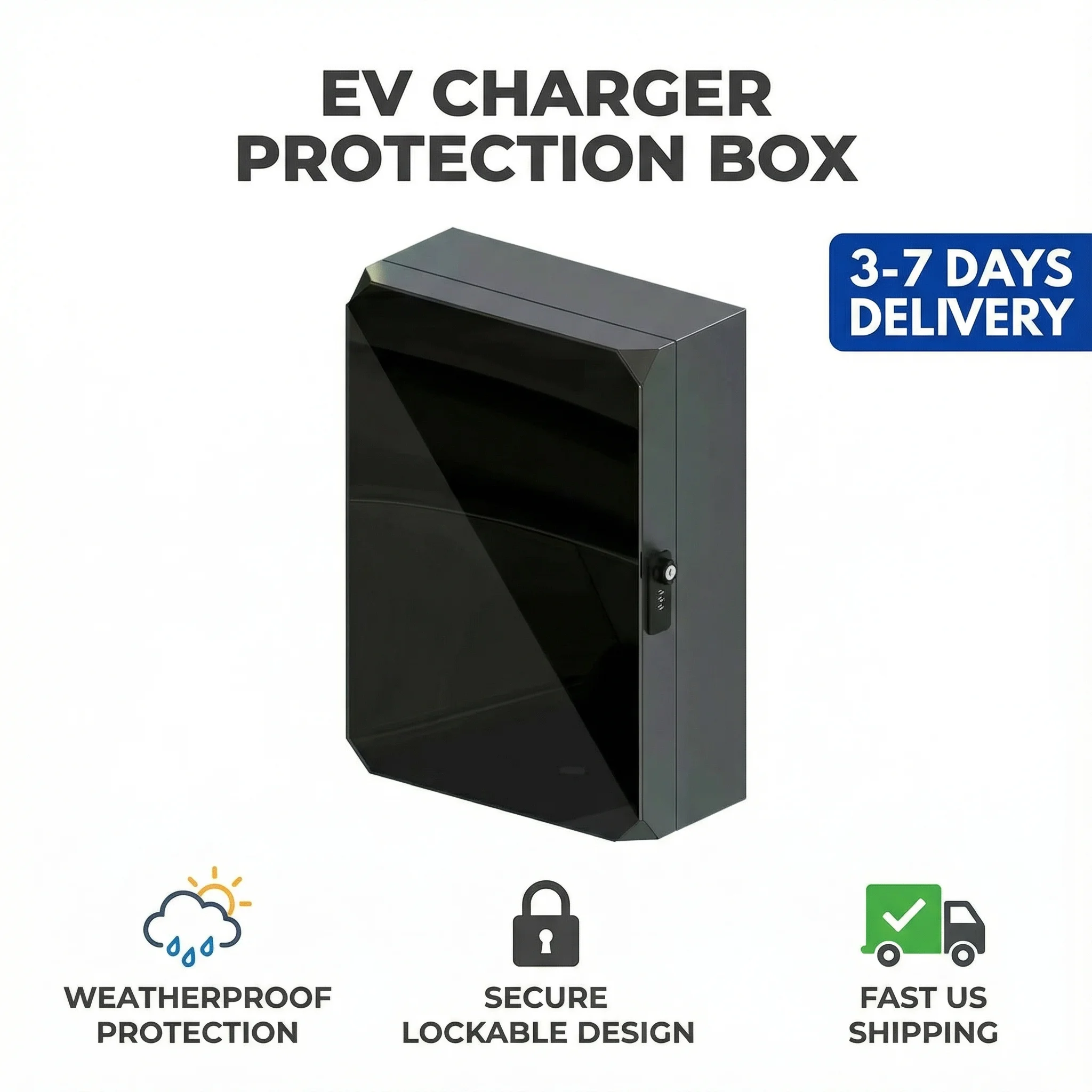 

EV Charger Protection Box Wall Connector Charging Box Outdoor Indoor Cable Charging for BYD Tesla Benz BMW Audi Xpeng