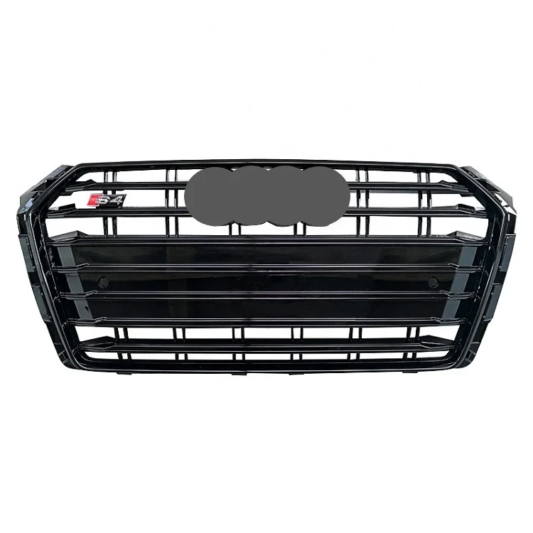 Automotive Parts Gloss Black Front Grill For 2017 2018 2019 Audi A4 B9 Facelift Audi S4 Radiator Grill