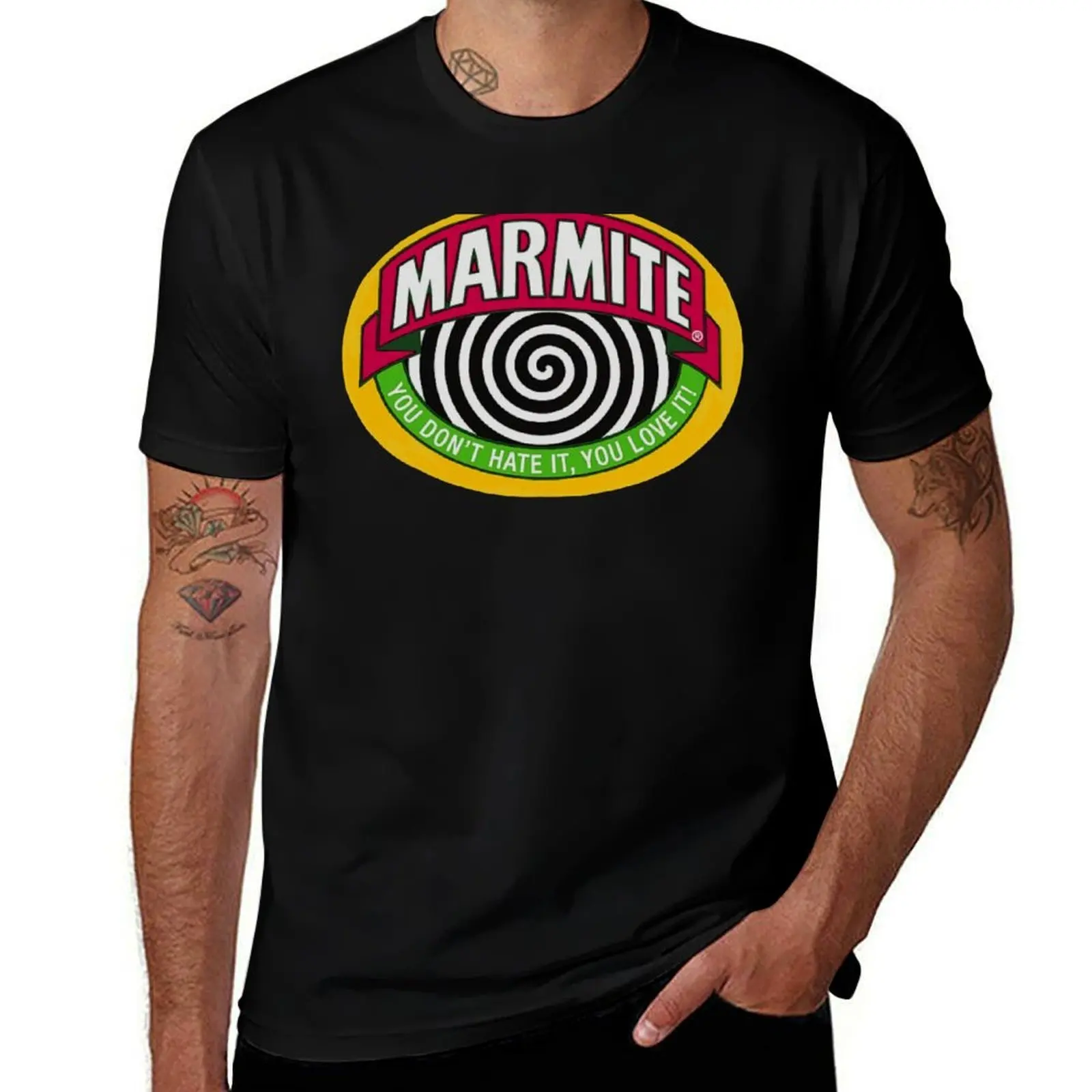 Винтажная футболка Hipnosis Marmite my mate, рабочая, с коротким рукавом, из хлопка.