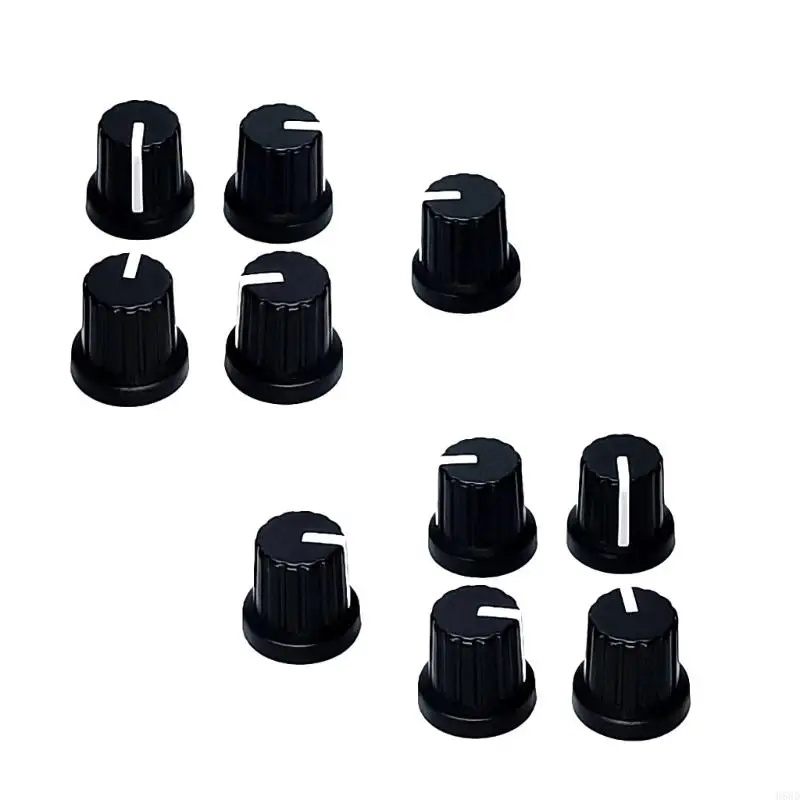 10Pcs Guitar Volumes Control Knob 6mm Shaft Hole Potentiometer Knobs Replacement Electric Guitar Effect Pedal Knobs 