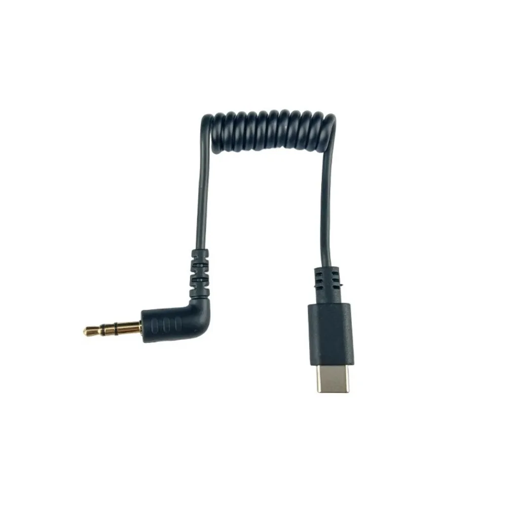 Type-C To Type-C Microphone Cable Spring Wire TPE Mic Cord for DJI mic mini/mic 2/1 pocket 3/2 action 5 pro/action 4