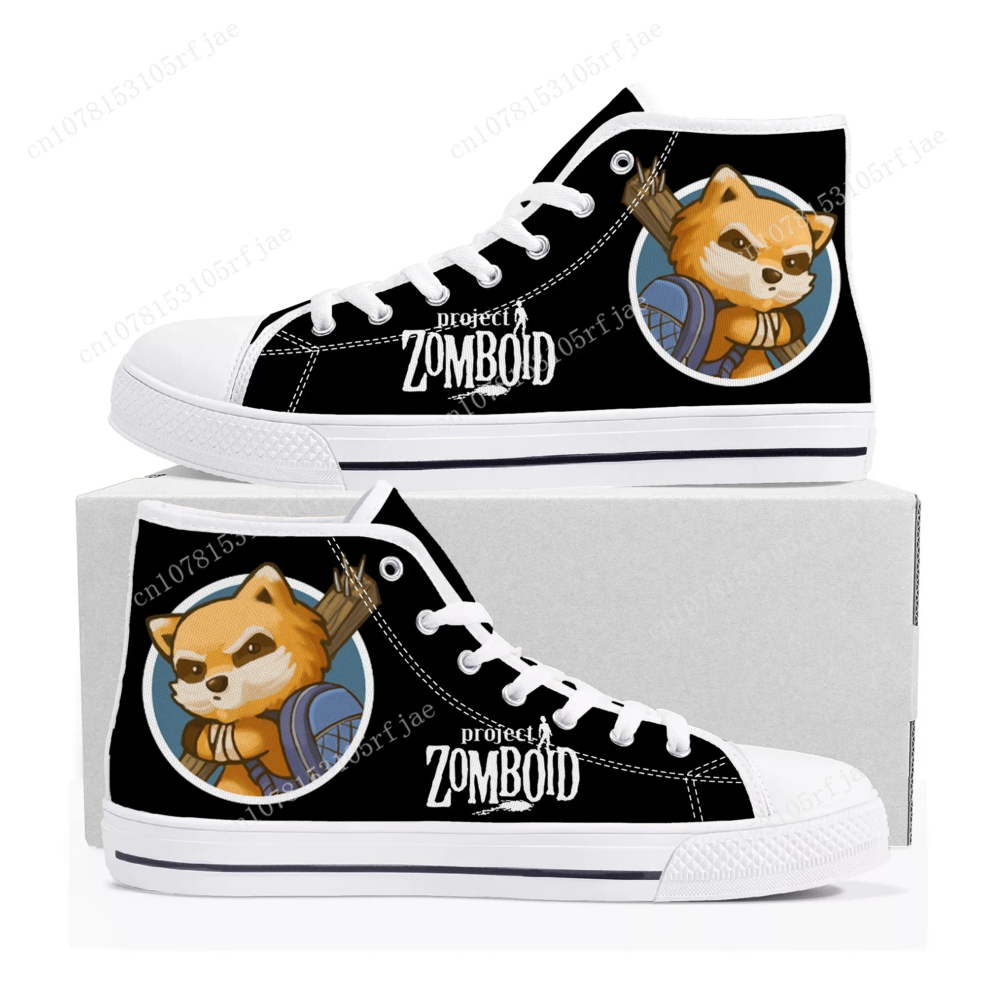 

Project Zomboid High Top Sneakers Cartoon Game Mens Womens Teenager High Quality Fashion Canvas Shoes Casual Tailor Made Sneaker