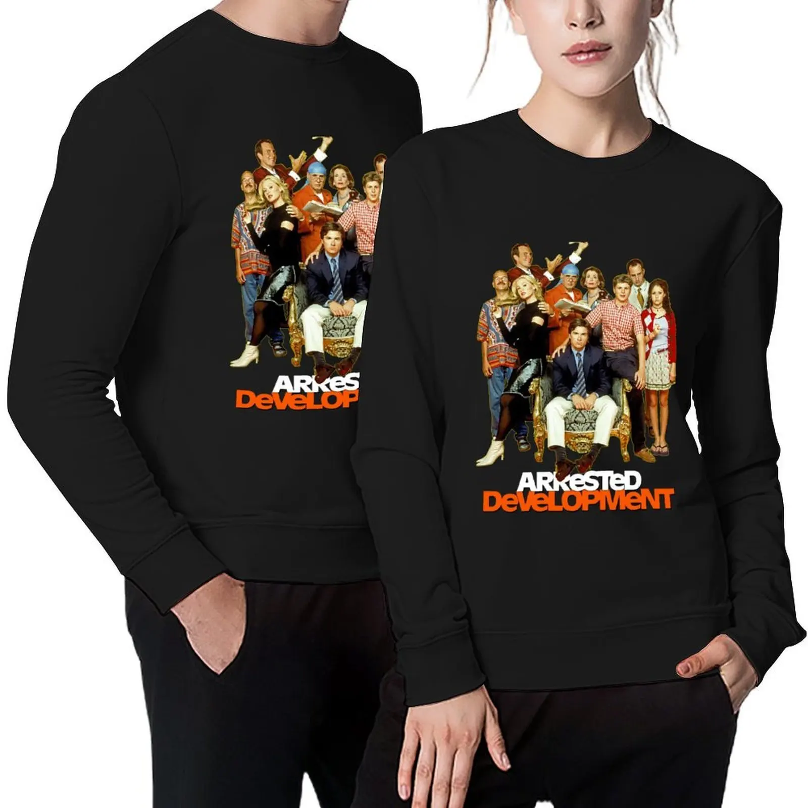 

Arrested Development Full Throwback Cast Tribute Pullover korean clothes japanese style men's clothes sweatshirt for men