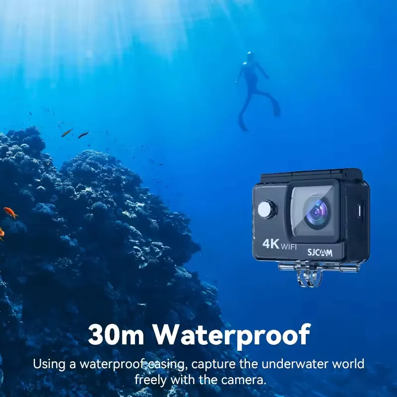 SJCAM SJ4000 Action Camera 2.0' LTPS LCD 4K FHD 30M Waterproof 2.4G WiFi Bicycle Helmet Sport Video Cam Professional