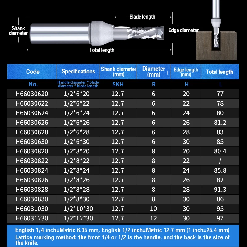 Woodworking 2 Flutes TCT Straight Compression Router Bit Double Veneer Cutter Engraving Slotting Trimming Up Down Milling Cutter