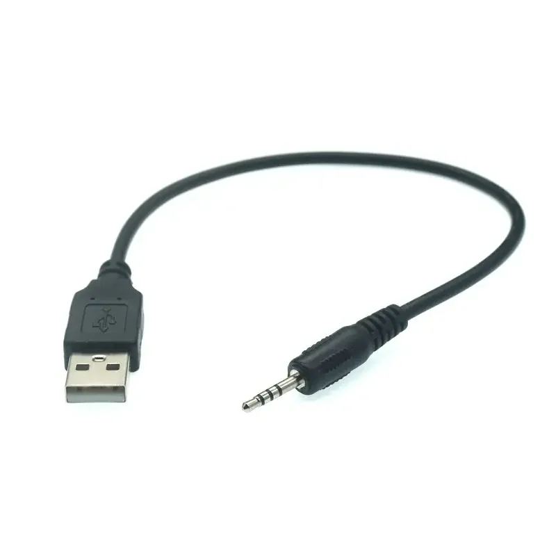 Wsparcie samochodu MP3 2.5mm męska wtyczka wtyczka do USB 2.0 A męski kabel Audio Aux zegarek szpiegowski interfejs Bluetooth 2.5mm kabel