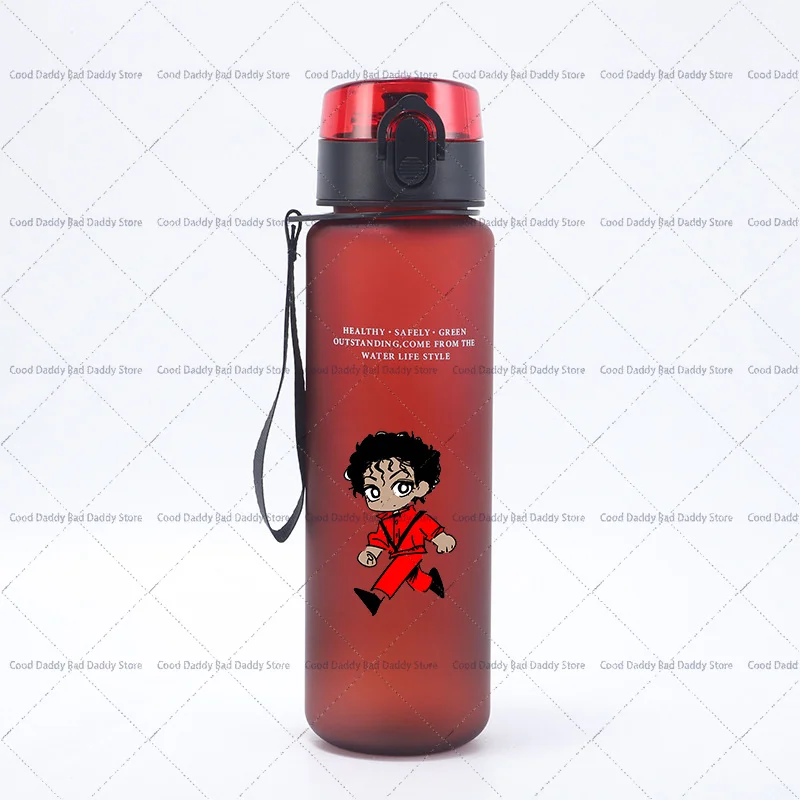 Cartoon Figure Michael Jackson Print Waterbottle The King of Pop MJ Water Cups 80S Superstars Cups Portable Sport Gym Fans Gift view 3