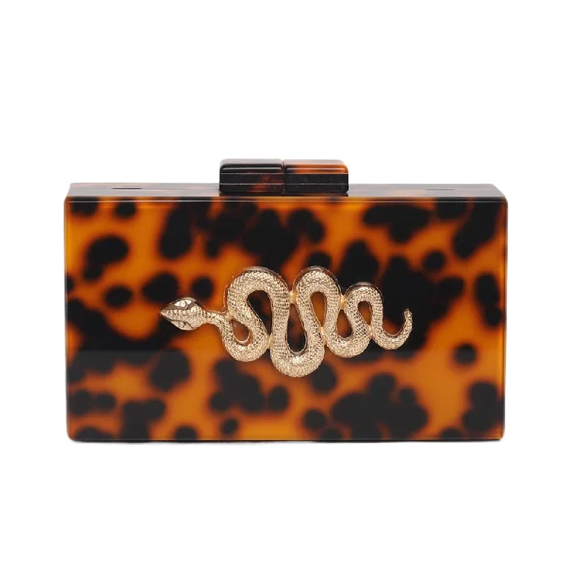 Party Chain Bag Acrylic Shoulder Evening Painted Wedding Crossbody New Clutch Lady Bags Women's Amber Dress Brand Luxury Handbag