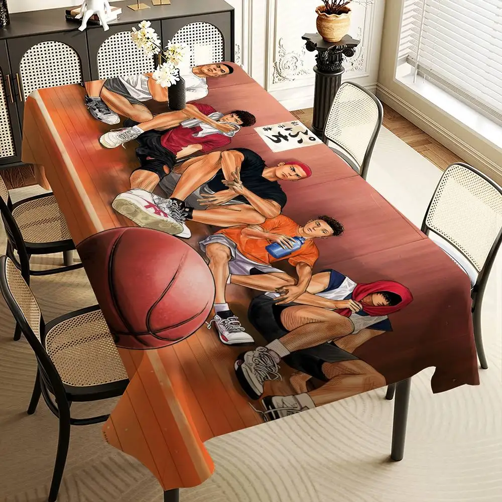 S-SLAMS D-DUNKS Anime Table Cloth Rectangular Stain Tablecloth Oilcloth Mantel Mesa Impermeable Tablecloth Decoration