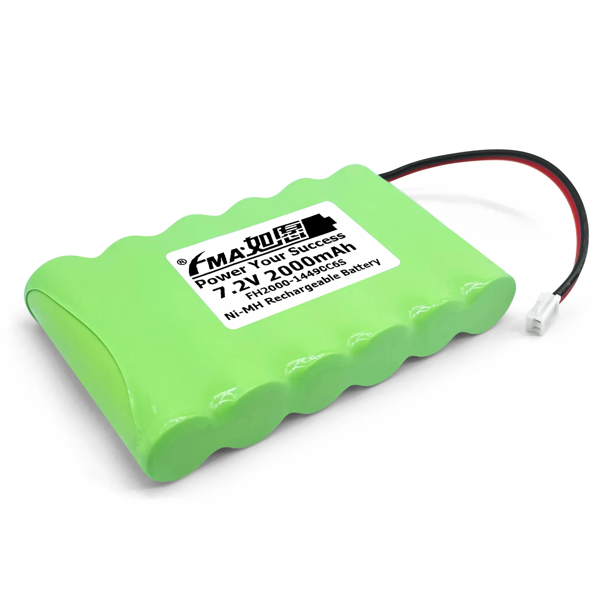 Nickel Metal-Hydride Ni-MH Rechargeable Battery 7.2V 2000mAh AA_6SB to Emergency Exit Entrance Light Backup Power