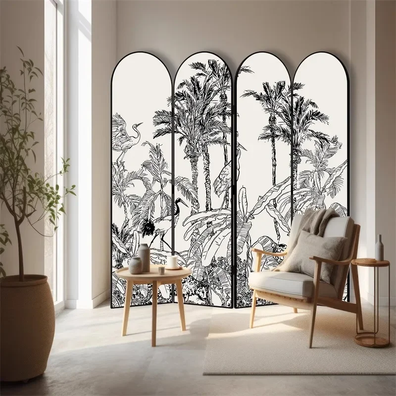 Hotel novo estilo nacional tela dobrável partição sala de estar jantar quarto entrada bloqueio decorativo francês retro