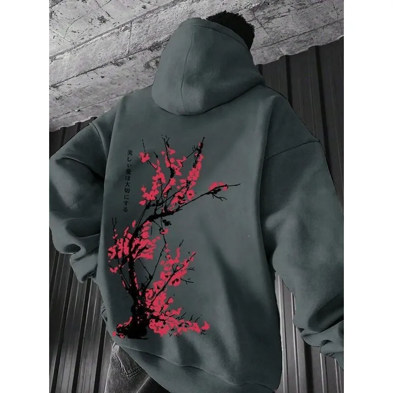 

Floral Print Hoodie Drop Shoulder Sweatshirt Women's Spring Fashion Comfortable Fit Hooded T-Shirt Not Easy to Deform