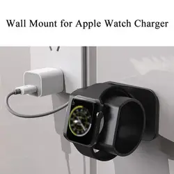 Watch Wall Mount Bracket Universal Desktop Charging Bracket for Apple Watch 1-6 Gen with Cable Storage Precise Hole for Iwatch