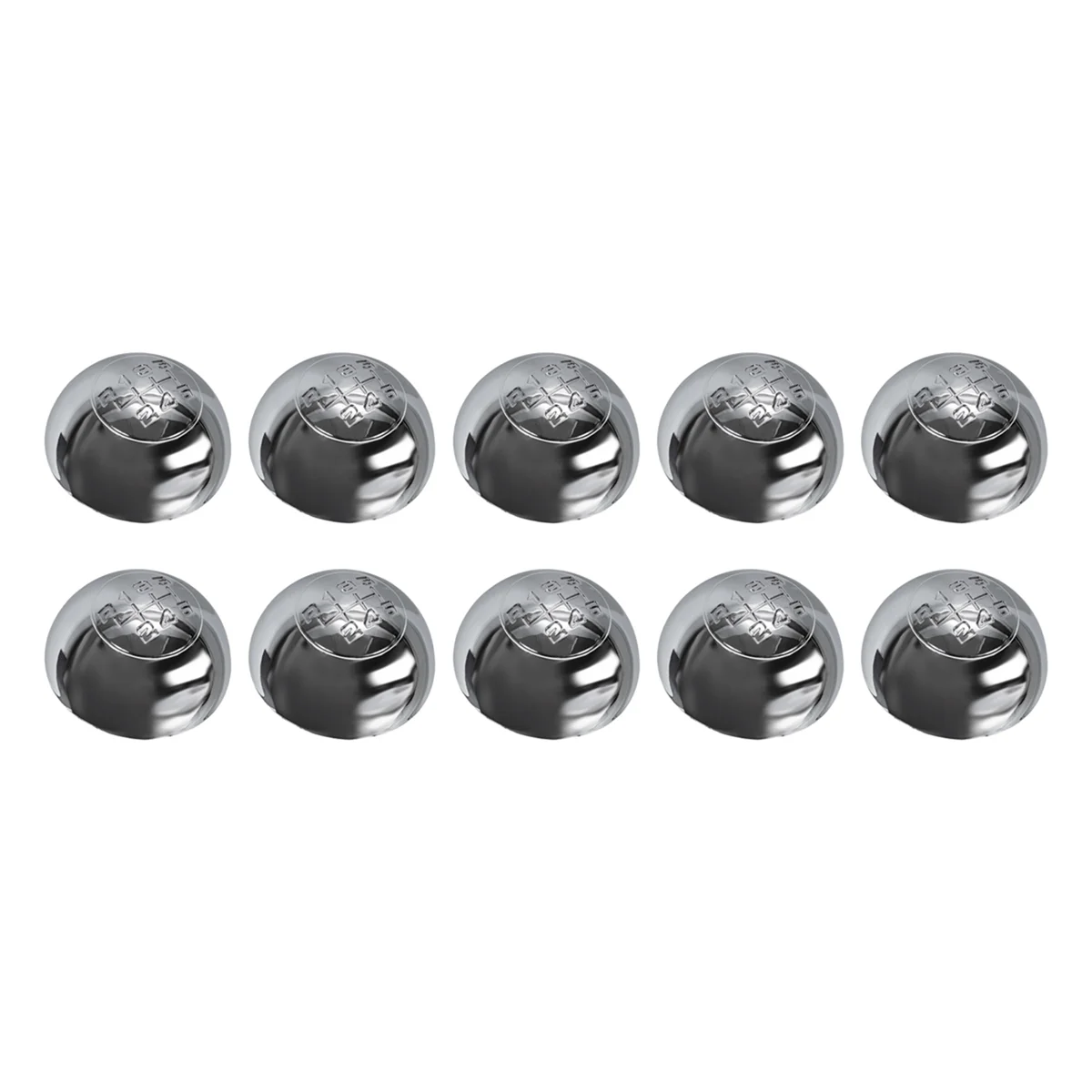 10X 6 Speed Chrome Gear Shift Knob Cap Cover Shifter Lever Handball Case Cover for Alfa Romeo Giulietta 2010-on 55346345