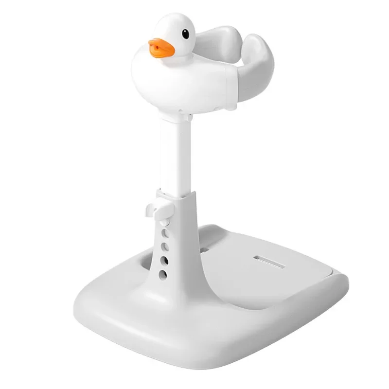 Cartoon Duck Baby Standing Bath Tools, Infant Baby Bath Shower Head Tables, Newborn Baby Items Butt Wash Bath Standing Racks