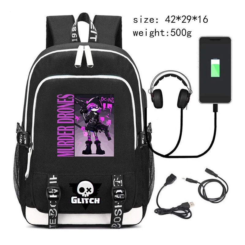 

Anime Murder Drones Backpacks for Teenager Students School Bags Girls Knapsack Large Capacity Women Men Fashion Travel Backpacks
