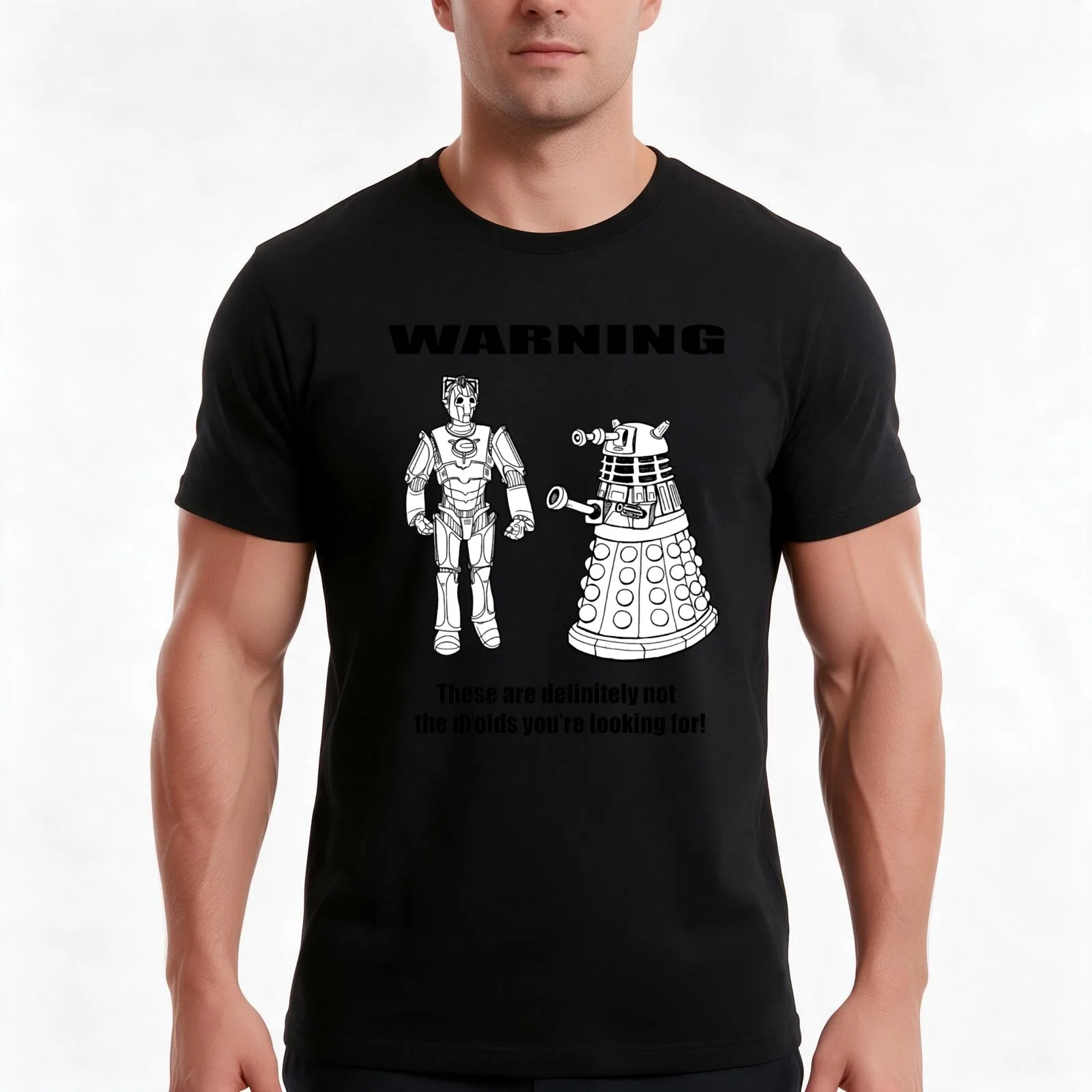 These are NOT the droids you are looking for! T-Shirt Summer Casual Cotton Tee, Unisex Men Women