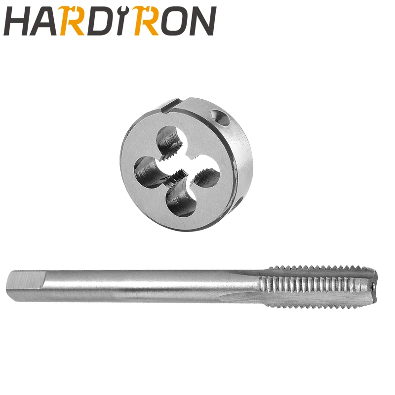 

Hardiron Metric M7x1 Tap and Die Set Right Hand，M7x1 HSS Machine Thread Tap & Round Die