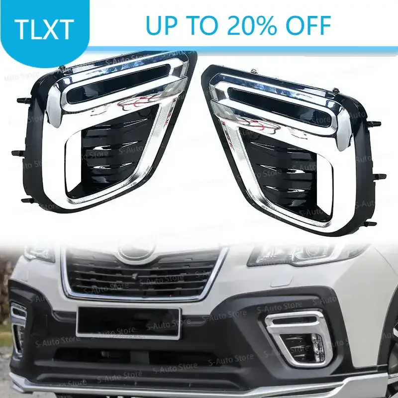 

Для Subaru Forester SK 2019 2020 2021, автомобильная передняя противотуманная фара из АБС-пластика, рамка, противотуманная фара, передний бампер, противотуманная фара, обрезка лицевой панели