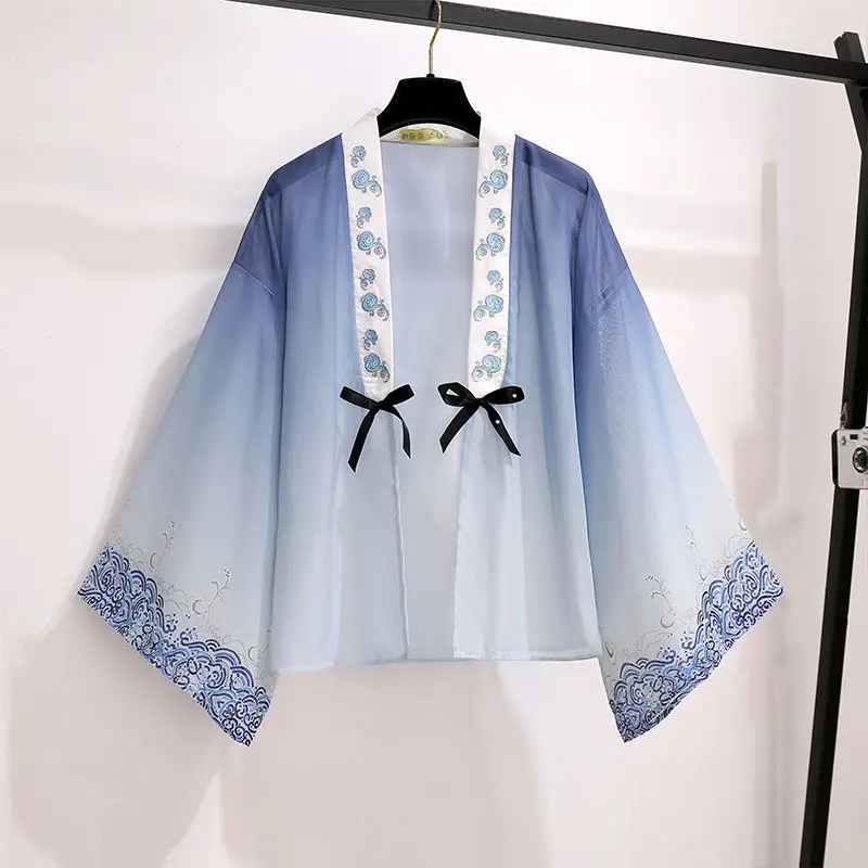 

Song Dynasty Hanfu Dress Modified Version Super Immortal Chinese Style Han Element Small Summer Dress Paired with Short Skirt Se