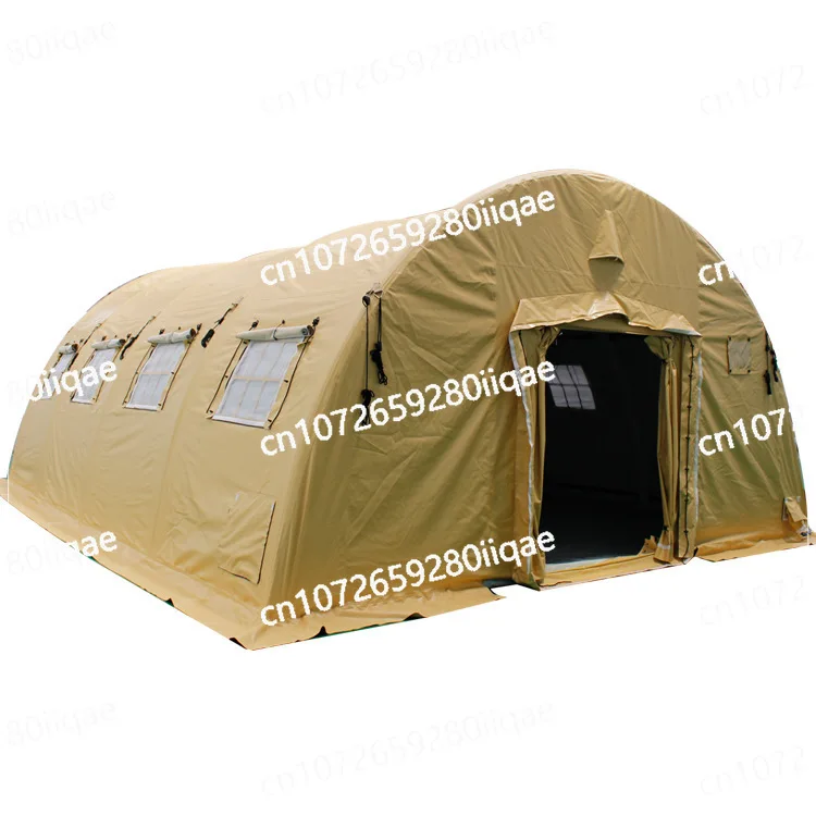 خيمة قابلة للنفخ عالية الضغط في الهواء الطلق طبقة مزدوجة سميكة مقاومة للعواصف الممطرة خيمة تخفيف الكوارث في حالات الطوارئ مقاومة للبرودة #5