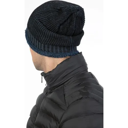 Mossta With Furs Inside Men 'S Navy Beret