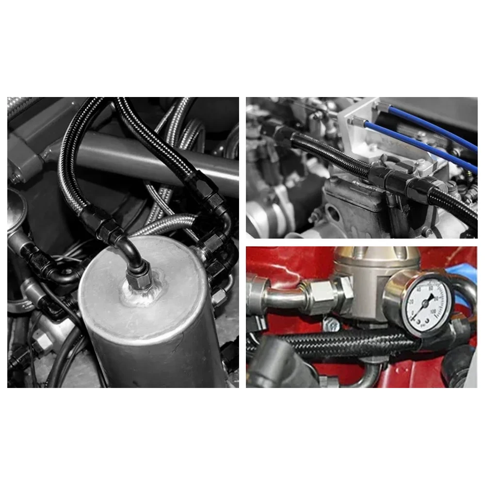 

4.5m Coolant Hose Pipe LS Swap EFI E85 AN6 4.5M PTFE AN Fittings Adapter For 4L60E 4L65E PTFE Fuel Line Kit AN6 3/8" Car Parts