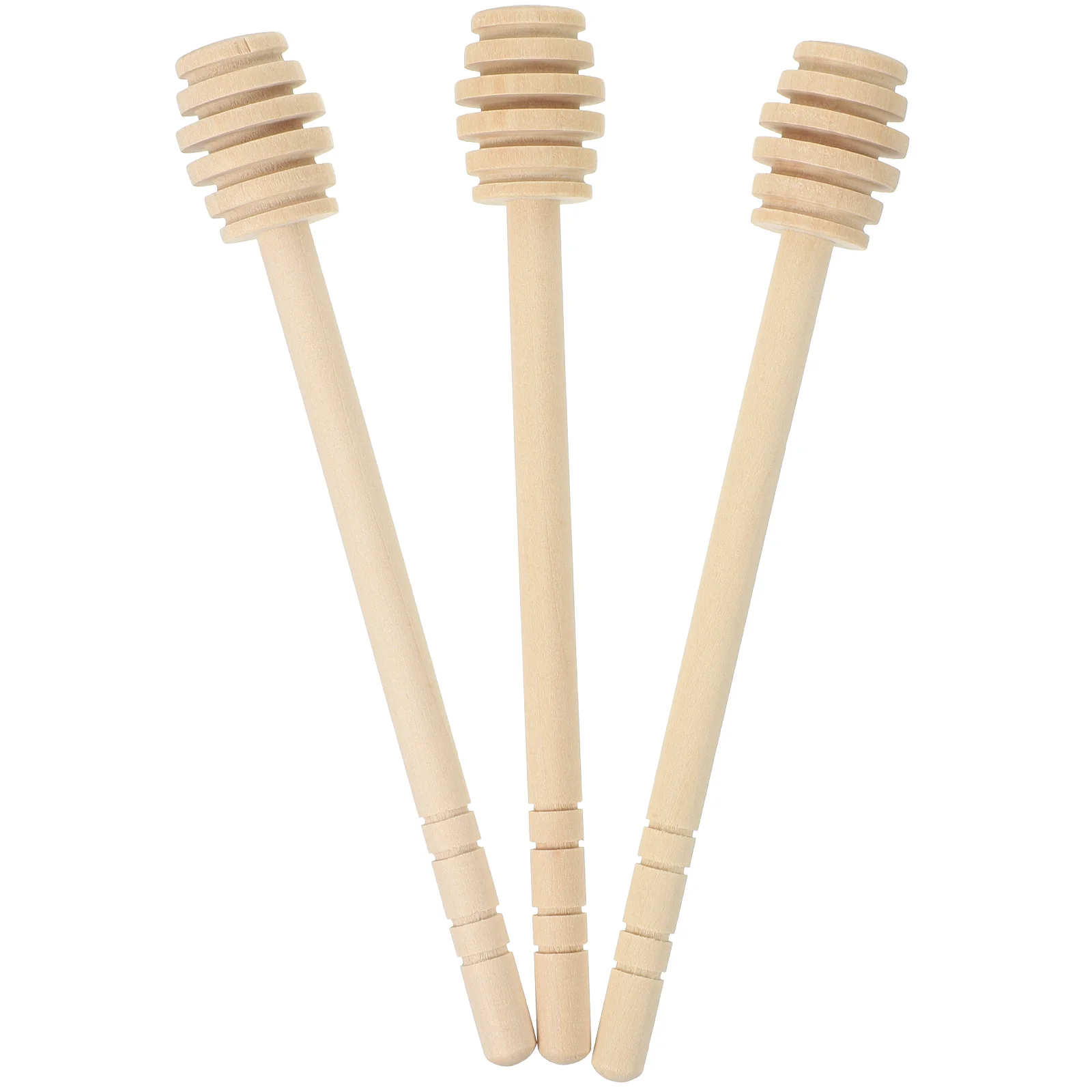 

3 Pcs Bee Honey Stirrer Syrups for Coffee Drinks Jars Wooden Honeycomb Stirring Rods