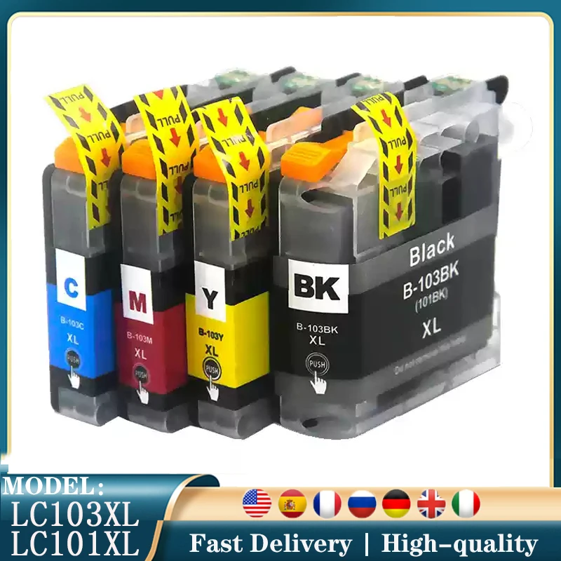

LC103 LC101 LC 103 LC-103 Compatible InkJet Ink Cartridge For Brother MFC-J650DW J870DW J875DW J6720DW J6920DW J285DW J470DW