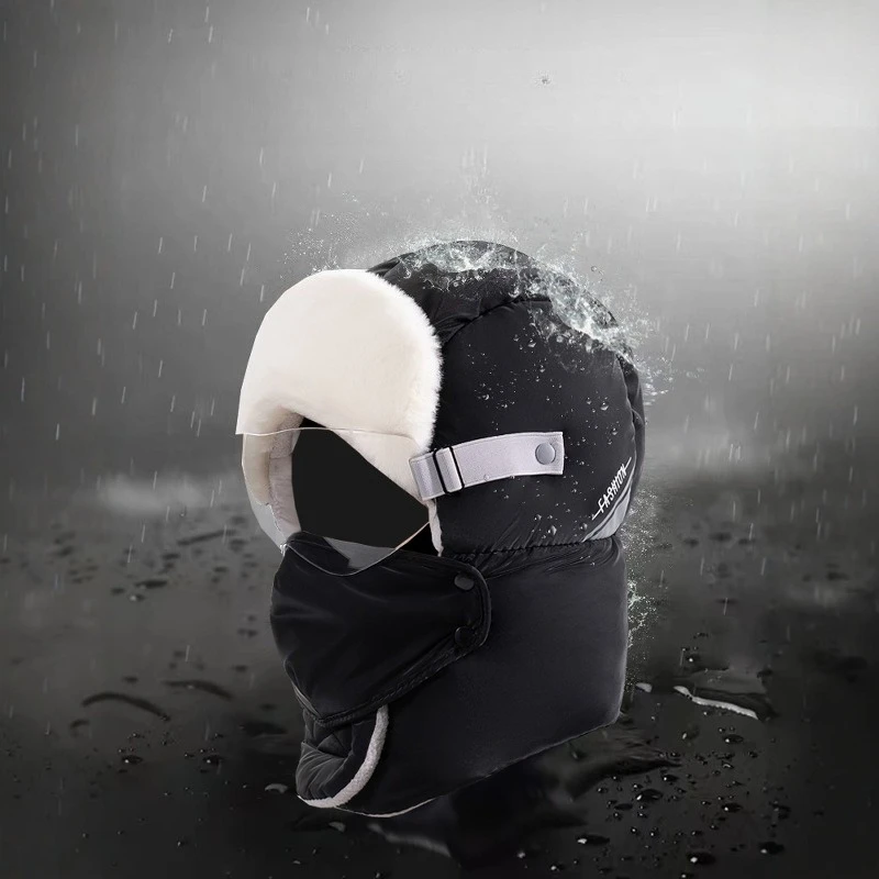 Lei Feng hat for men and women winter with added velvet and thick insulation outdoor cycling ear protection windproof hat