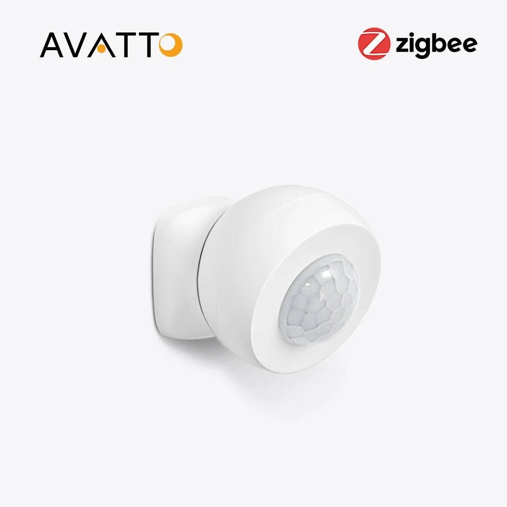 AVATTO-Sensor de movimiento Tuya Zigbee, Detector infrarrojo de cuerpo humano, alarma de seguridad, disparador de Escena Inteligente para el hogar,