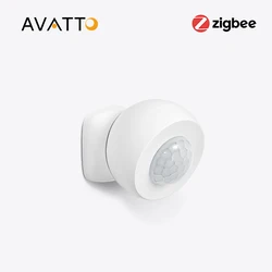 AVATTO Tuya Zigbee Motion Sensor Movement Human Body Infrared Detector Security Alarm Sensor Smart Home Scene Trigger Mini PIR